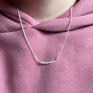 Sterling Silver and Pearl Necklace